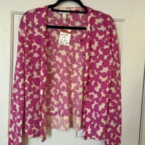 Ann Taylor Loft pink cardigan